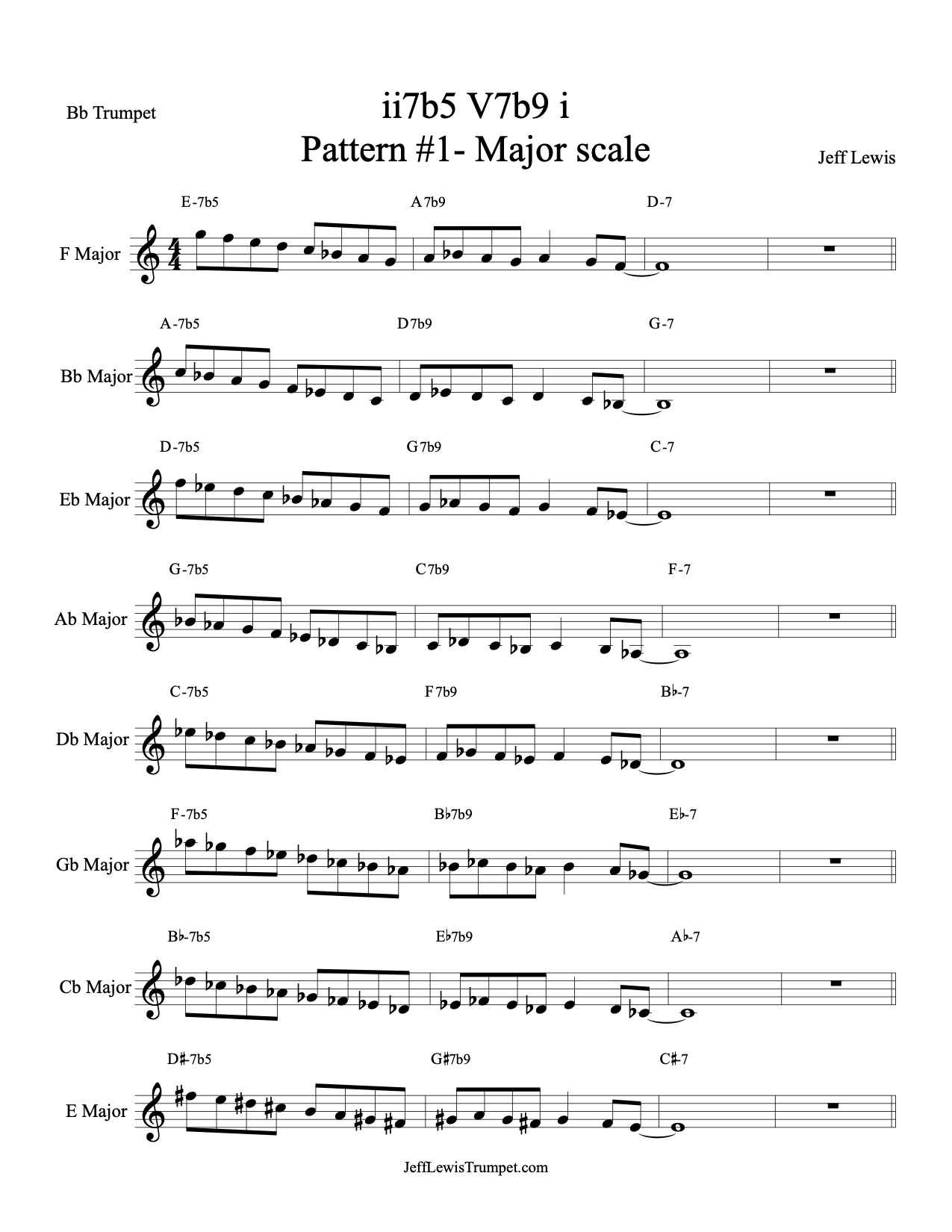 Jazz shop scale trumpet